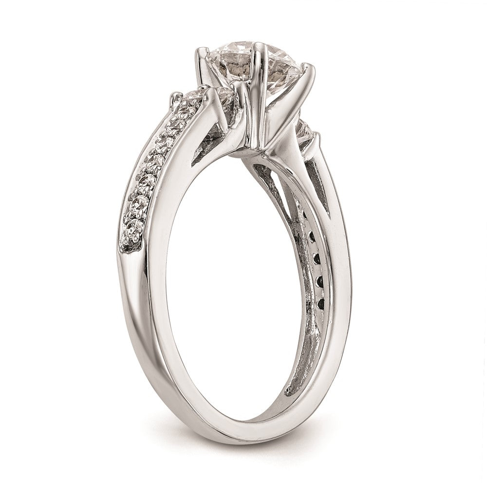 Buy Stylish 14K White Gold 3-Stone Engagement Ring | 1/5 Carat Diamond Value