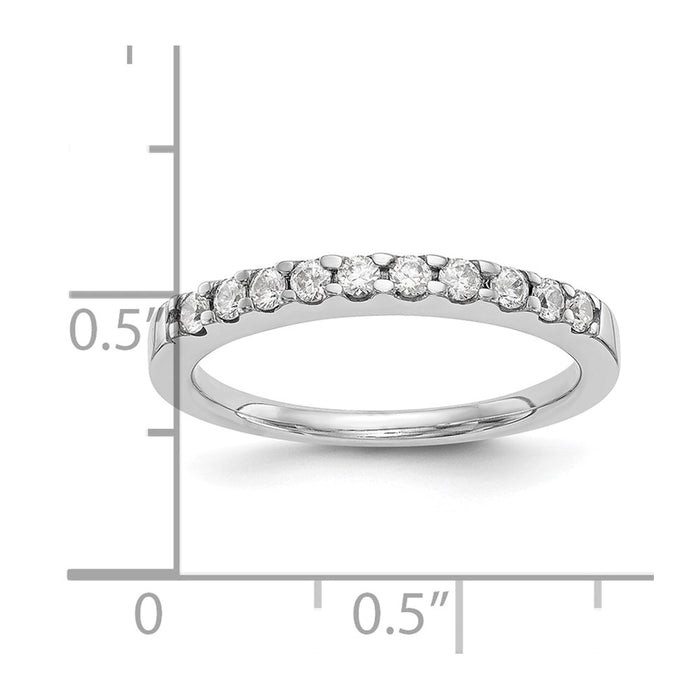 Order 14K White Gold Wedding Band Set - 1/3 Carat Diamond Luxury Value-7