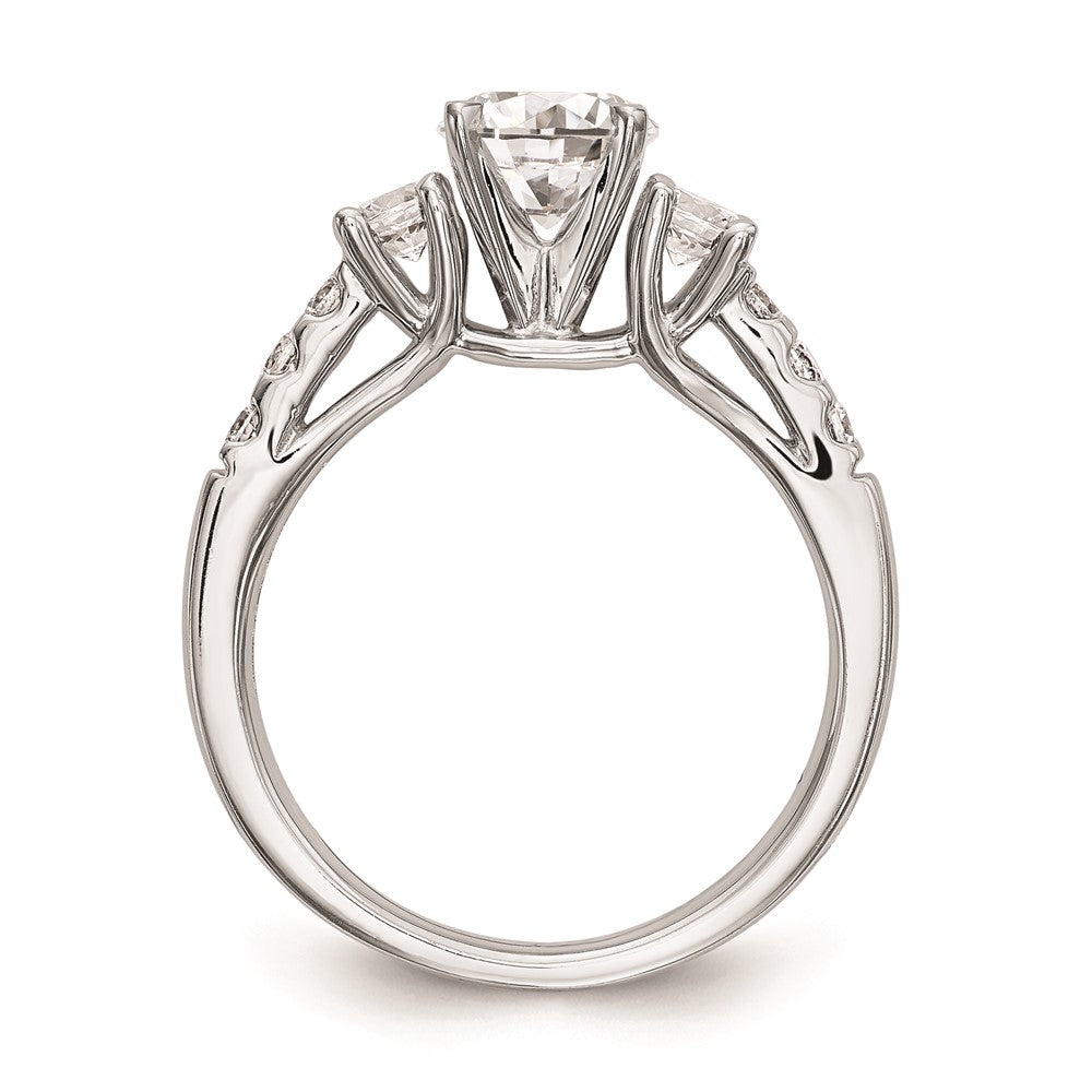 Buy Exclusive 14K White Gold 3-Stone Engagement Ring, 1/5 Carat Diamond Value