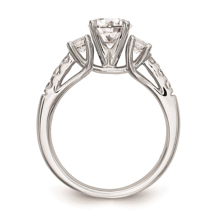 Buy Exclusive 14K White Gold 3-Stone Engagement Ring, 1/5 Carat Diamond Value-2