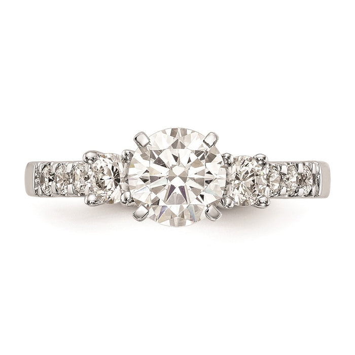 Buy Exclusive 14K White Gold 3-Stone Engagement Ring, 1/5 Carat Diamond Value-4