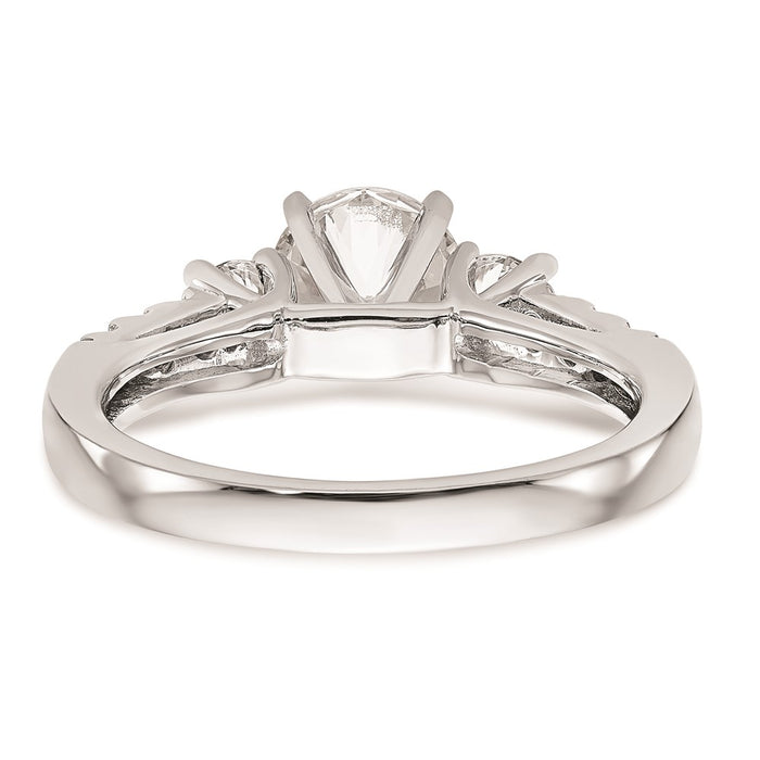 Buy Exclusive 14K White Gold 3-Stone Engagement Ring, 1/5 Carat Diamond Value-5