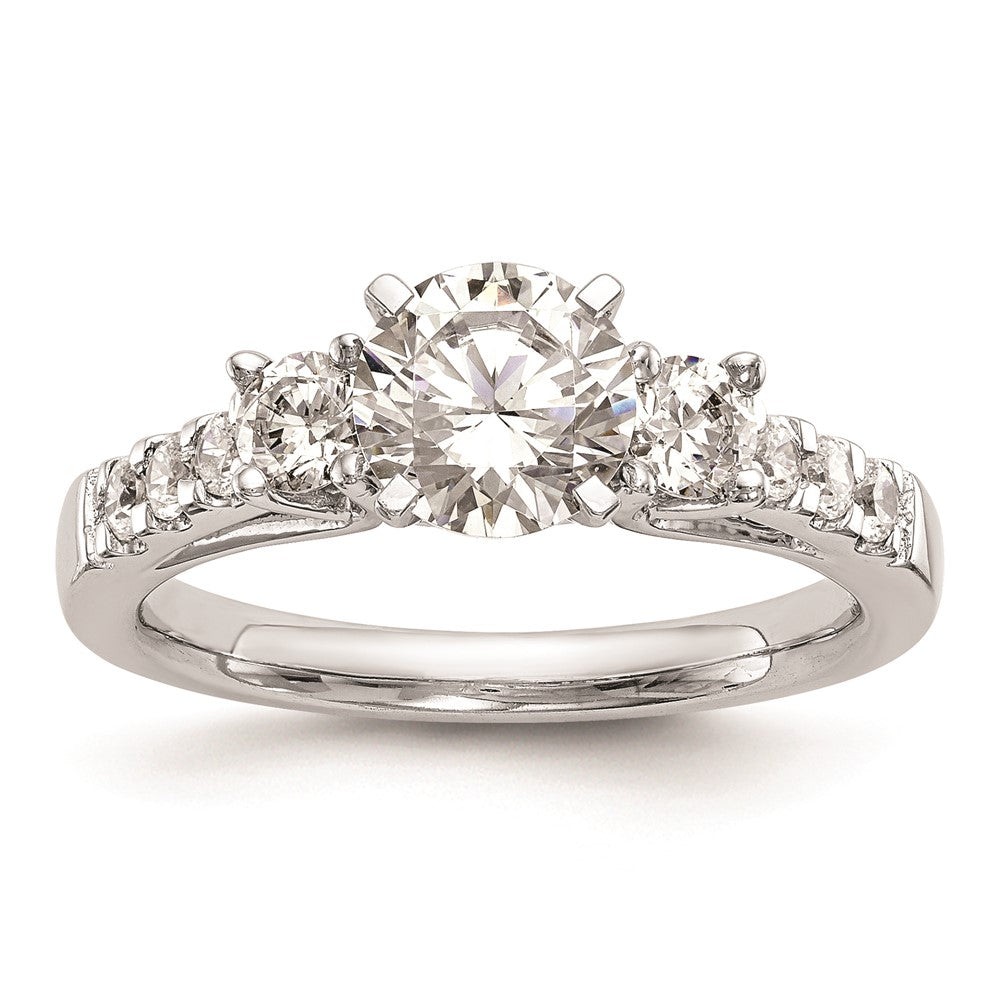 Buy Exclusive 14K White Gold 3-Stone Engagement Ring, 1/5 Carat Diamond Value