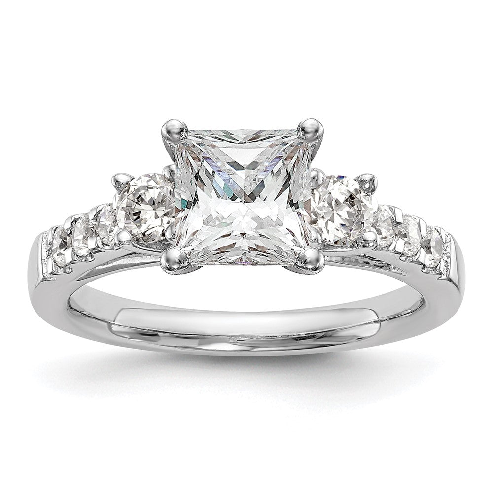Buy Exclusive 14K White Gold 3-Stone Engagement Ring, 1/5 Carat Diamond Value