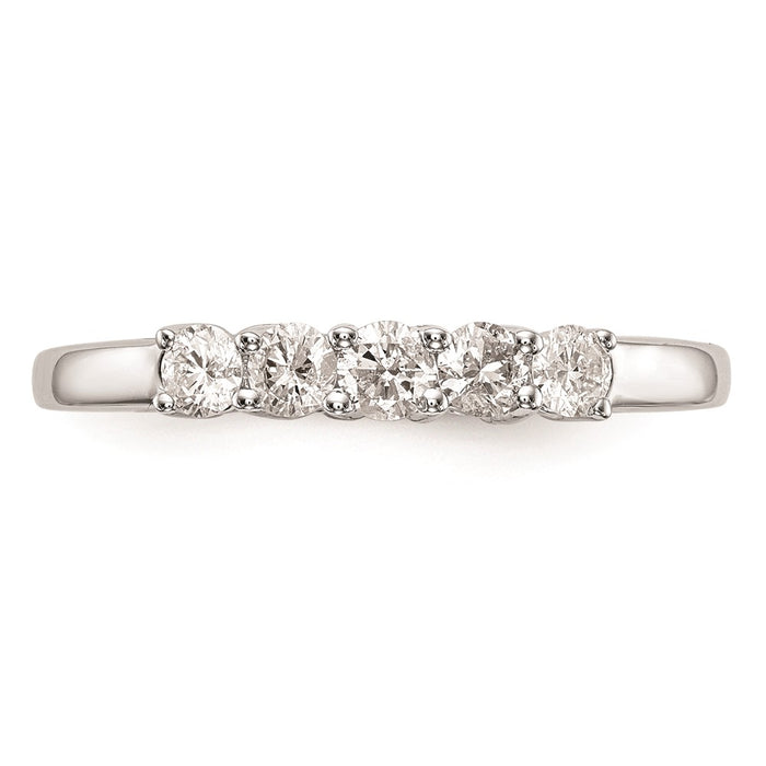 Buy Exclusive 14K White Gold 5-Stone Diamond Engagement Ring Setting - Luxury Value-4