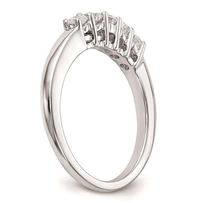 Buy Exclusive 14K White Gold 5-Stone Diamond Engagement Ring Setting - Luxury Value-6