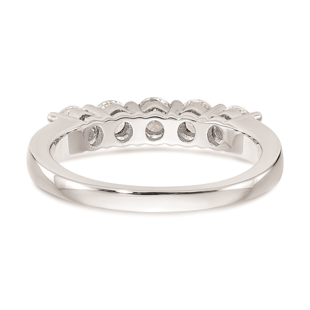 Buy Stylish 14K White Gold Five-Stone Diamond Wedding Band Setting, 1.25 CT