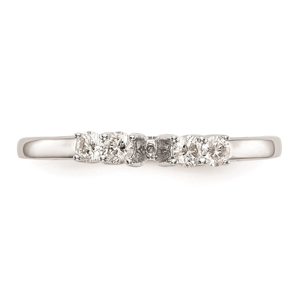 Buy Exclusive 14K White Gold 5-Stone Engagement Ring Mounting - Stylish & Affordable!