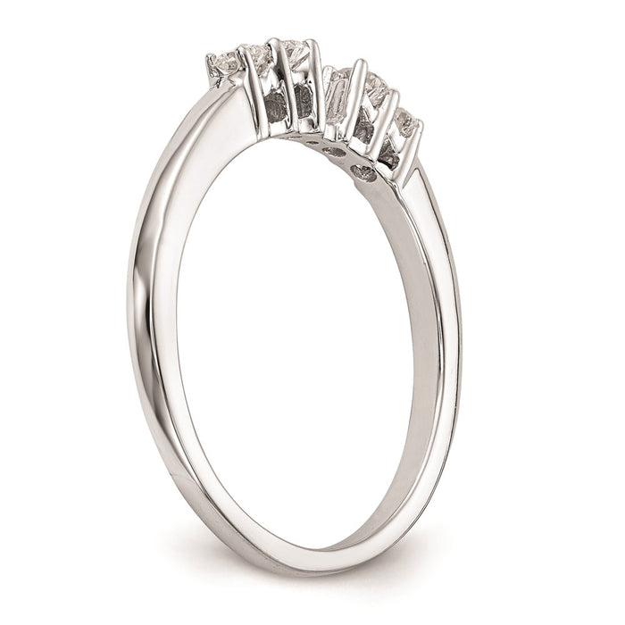 Buy Exclusive 14K White Gold 5-Stone Engagement Ring Mounting - Stylish & Affordable!-6