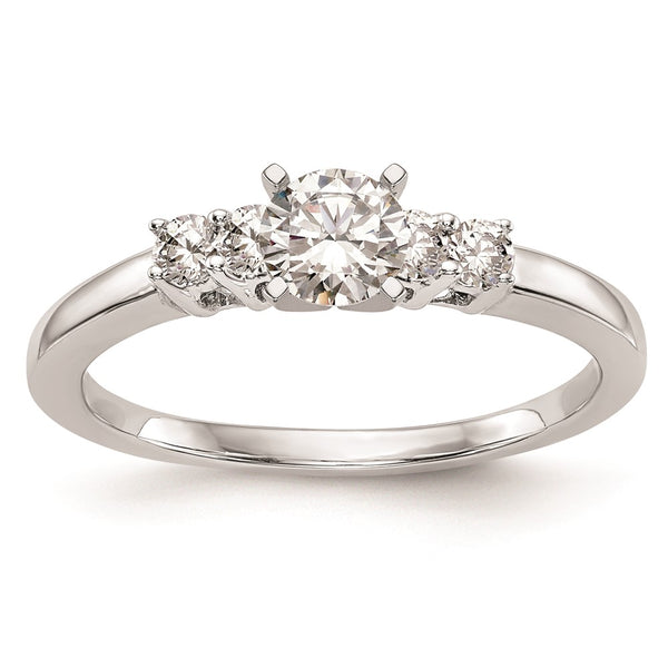 14K White Gold 5-Stone Engagement Ring Mounting - Style GR1-1030841