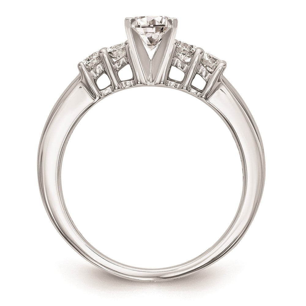 Buy 14K White Gold 5-Stone Engagement Ring Mounting - Stylish & Affordable!
