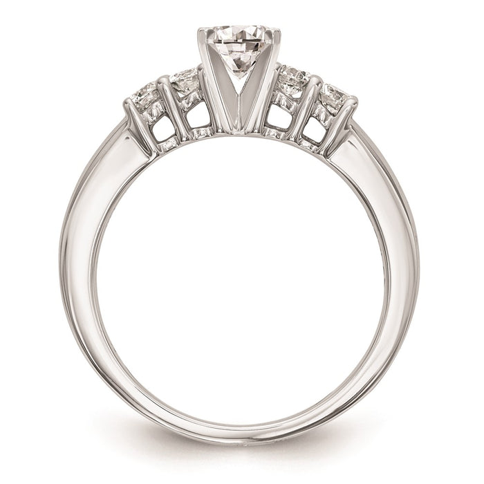 Buy 14K White Gold 5-Stone Engagement Ring Mounting - Stylish & Affordable!-2