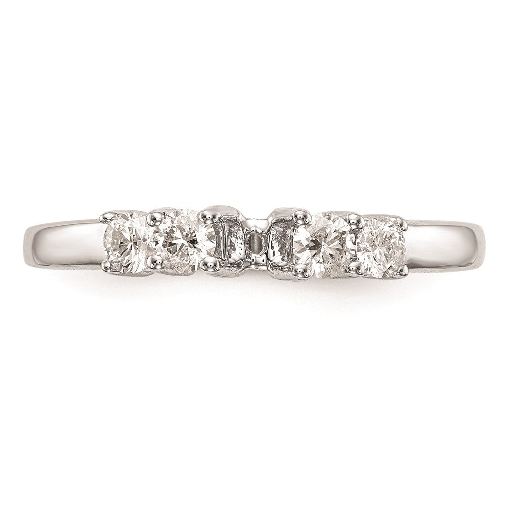Buy 14K White Gold 5-Stone Engagement Ring Mounting - Stylish & Affordable!