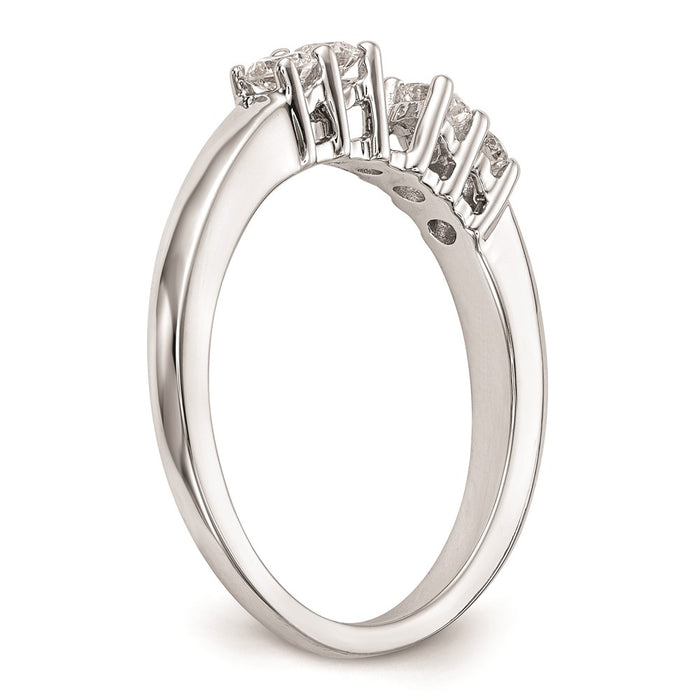Buy 14K White Gold 5-Stone Engagement Ring Mounting - Stylish & Affordable!-6