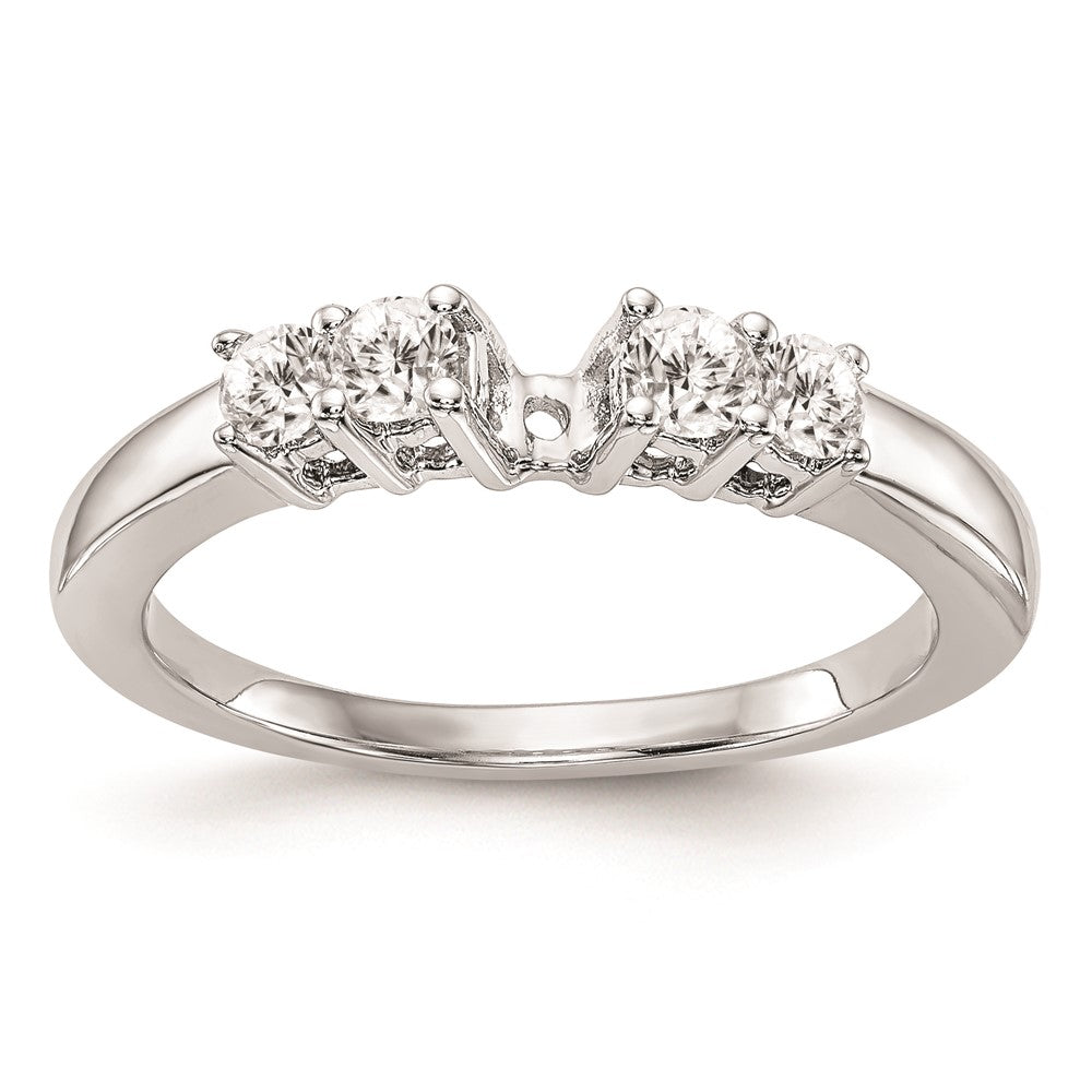 Buy 14K White Gold 5-Stone Engagement Ring Mounting - Stylish & Affordable!