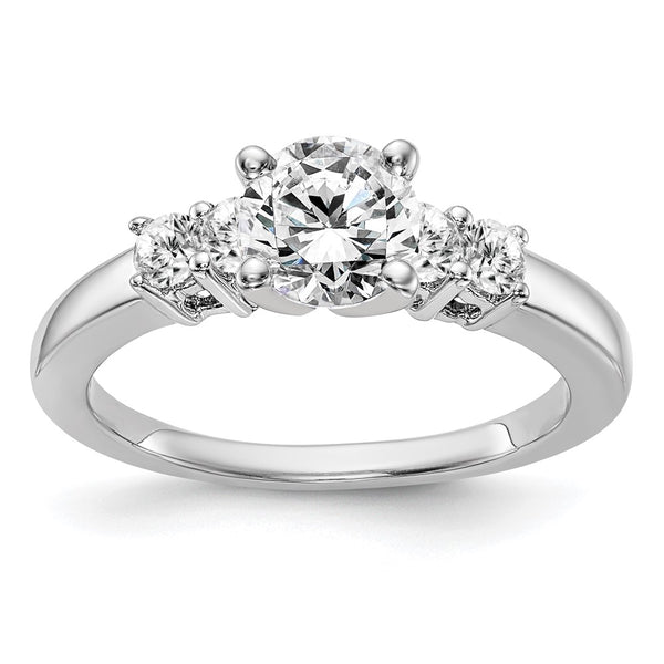 14K White Gold 5-Stone Engagement Ring Mounting - Style GR1-1030869