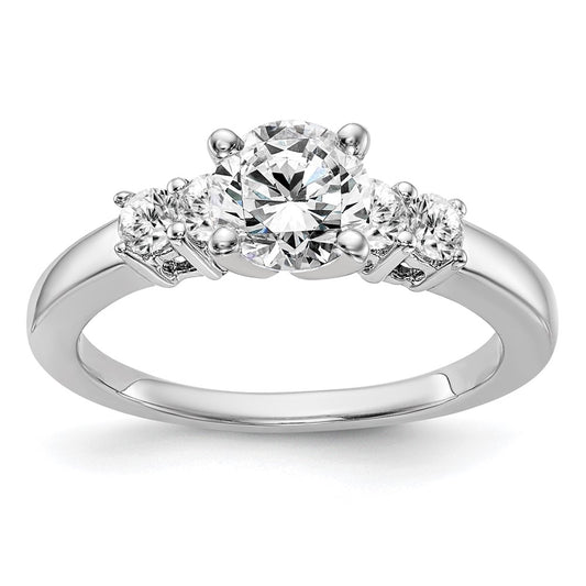 Buy 14K White Gold 5-Stone Engagement Ring Mounting - Stylish & Affordable!