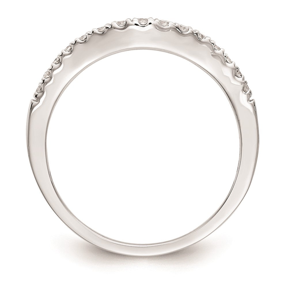 Buy Stylish 14K White Gold Curved Wedding Band Setting - 5mm, Affordable Luxury