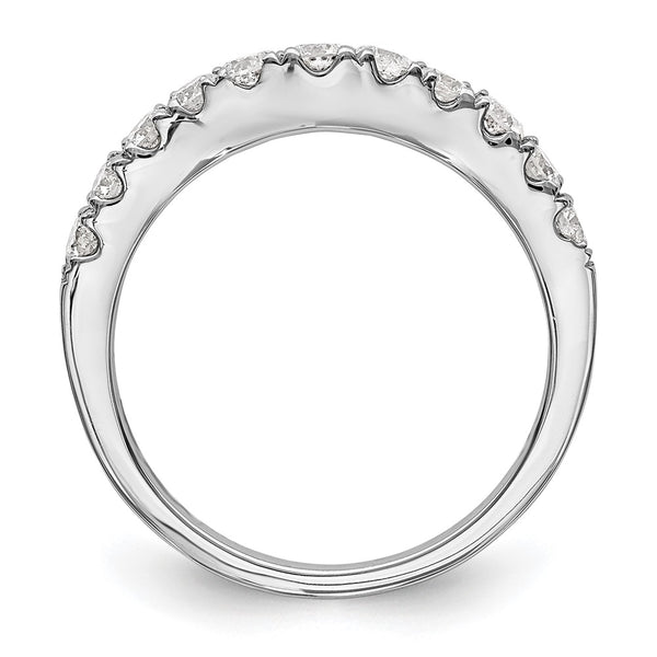 14K White Gold 3/4 Carat Diamond Wedding Band