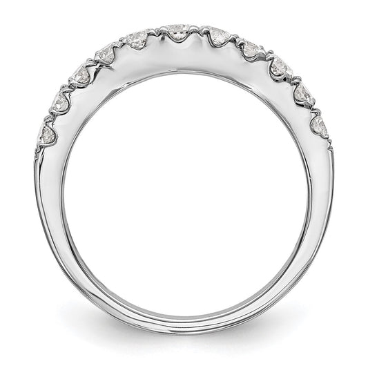 High-Quality 14K White Gold 3/4 Carat Diamond Wedding Band - Stylish Value!