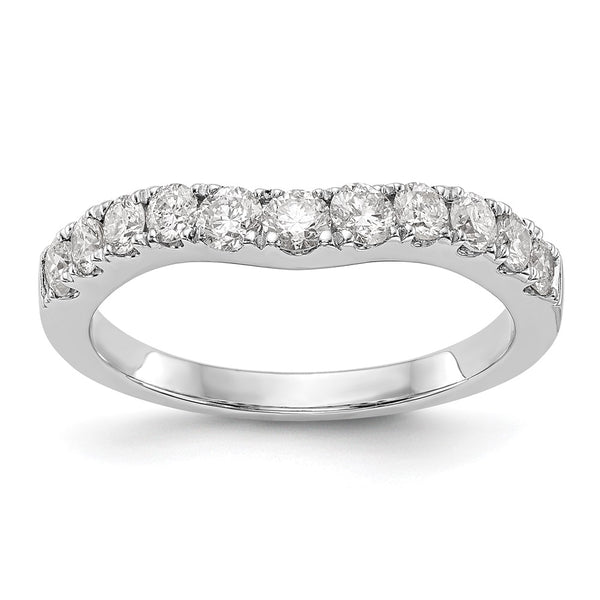 14K White Gold 3/4 Carat Diamond Wedding Band