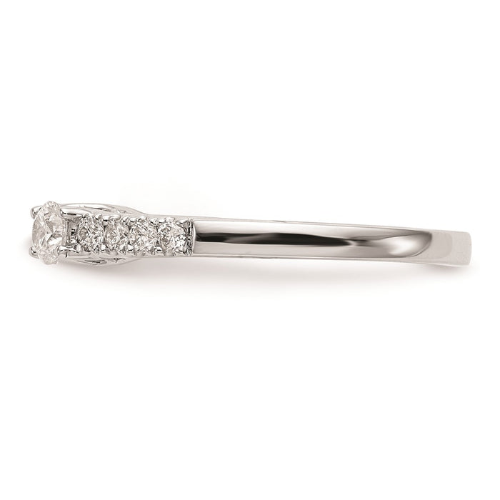 Exclusive 14K White Gold 3-Stone Engagement Ring - Stylish & Affordable!-3