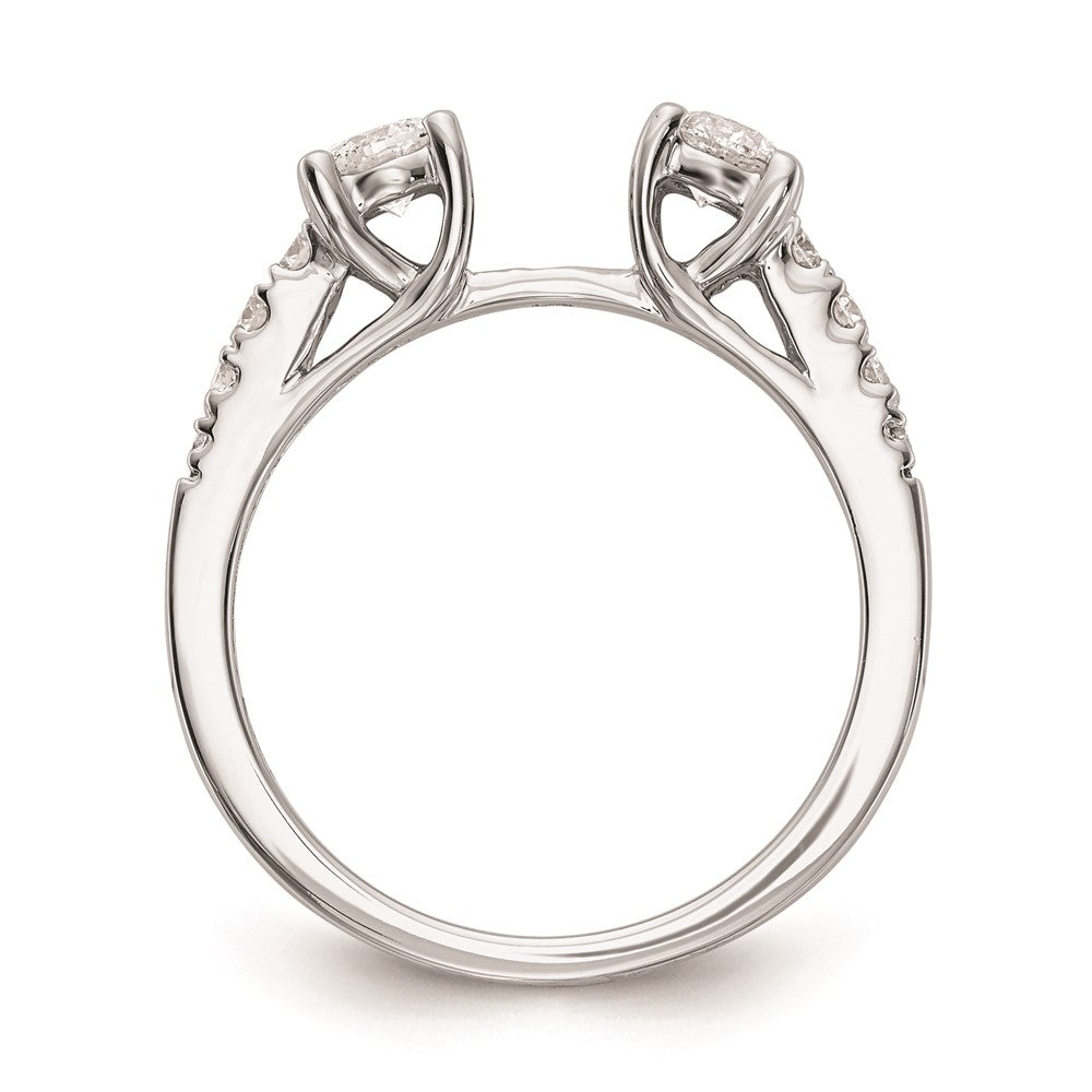 Buy Exclusive 14K White Gold 3-Stone Engagement Ring Mounting - Stylish Design for 2-4mm Stones