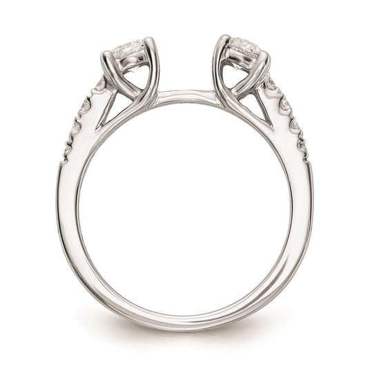 Buy Exclusive 14K White Gold 3-Stone Engagement Ring Mounting - Stylish Design for 2-4mm Stones