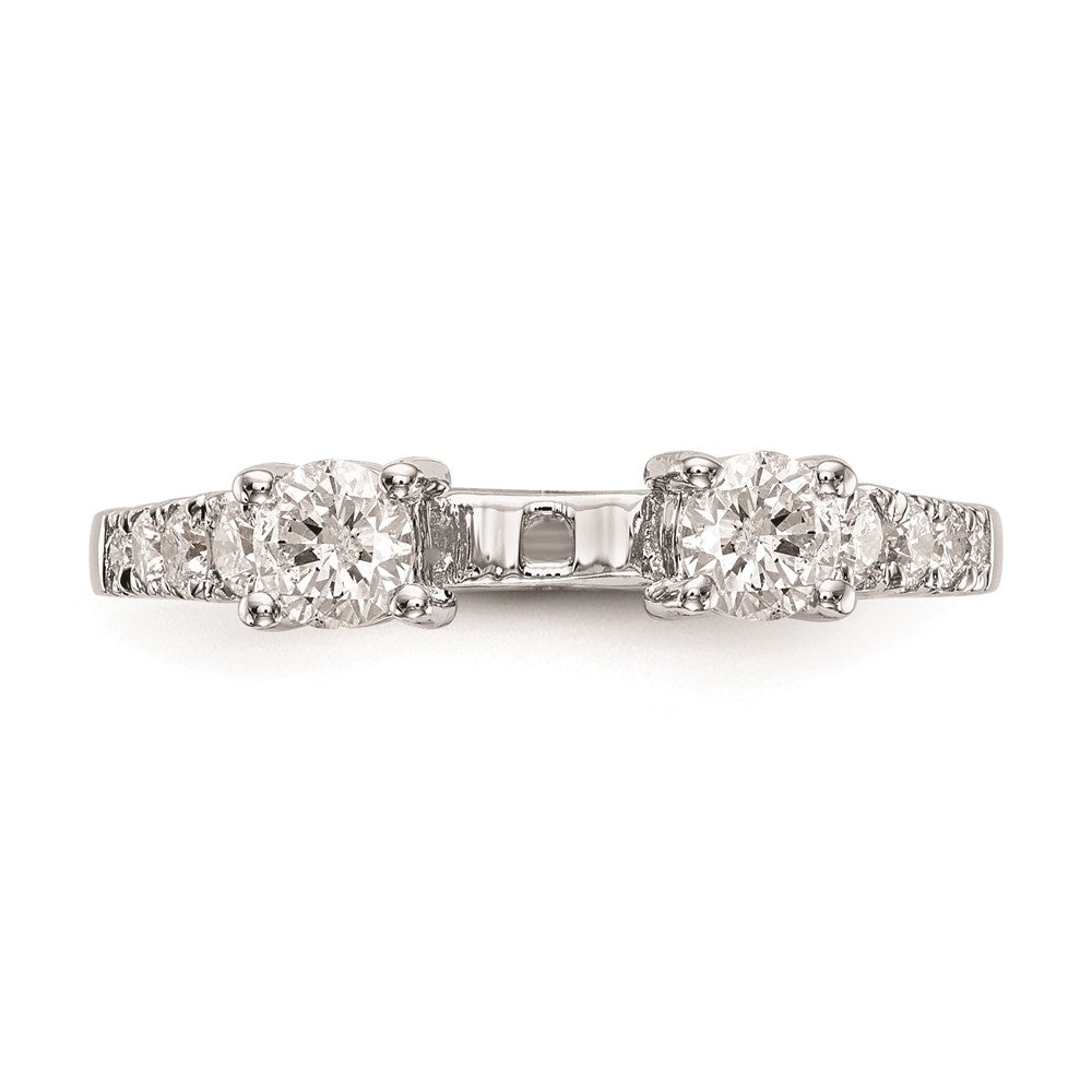 Buy Exclusive 14K White Gold 3-Stone Engagement Ring Mounting - Stylish Design for 2-4mm Stones