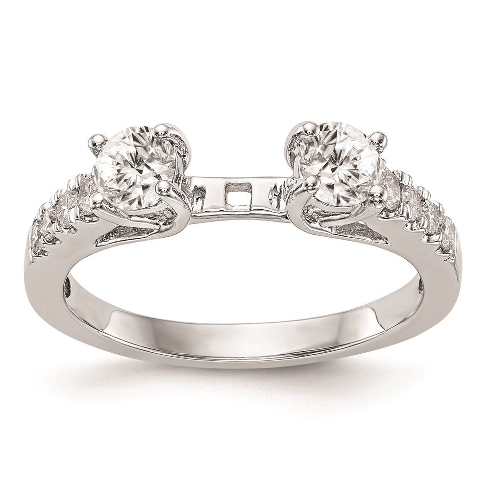 Buy Exclusive 14K White Gold 3-Stone Engagement Ring Mounting - Stylish Design for 2-4mm Stones
