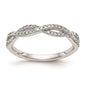 Buy Exclusive 14K White Gold 1/4 Carat Twisted Wedding Band - Stylish & Affordable!-1