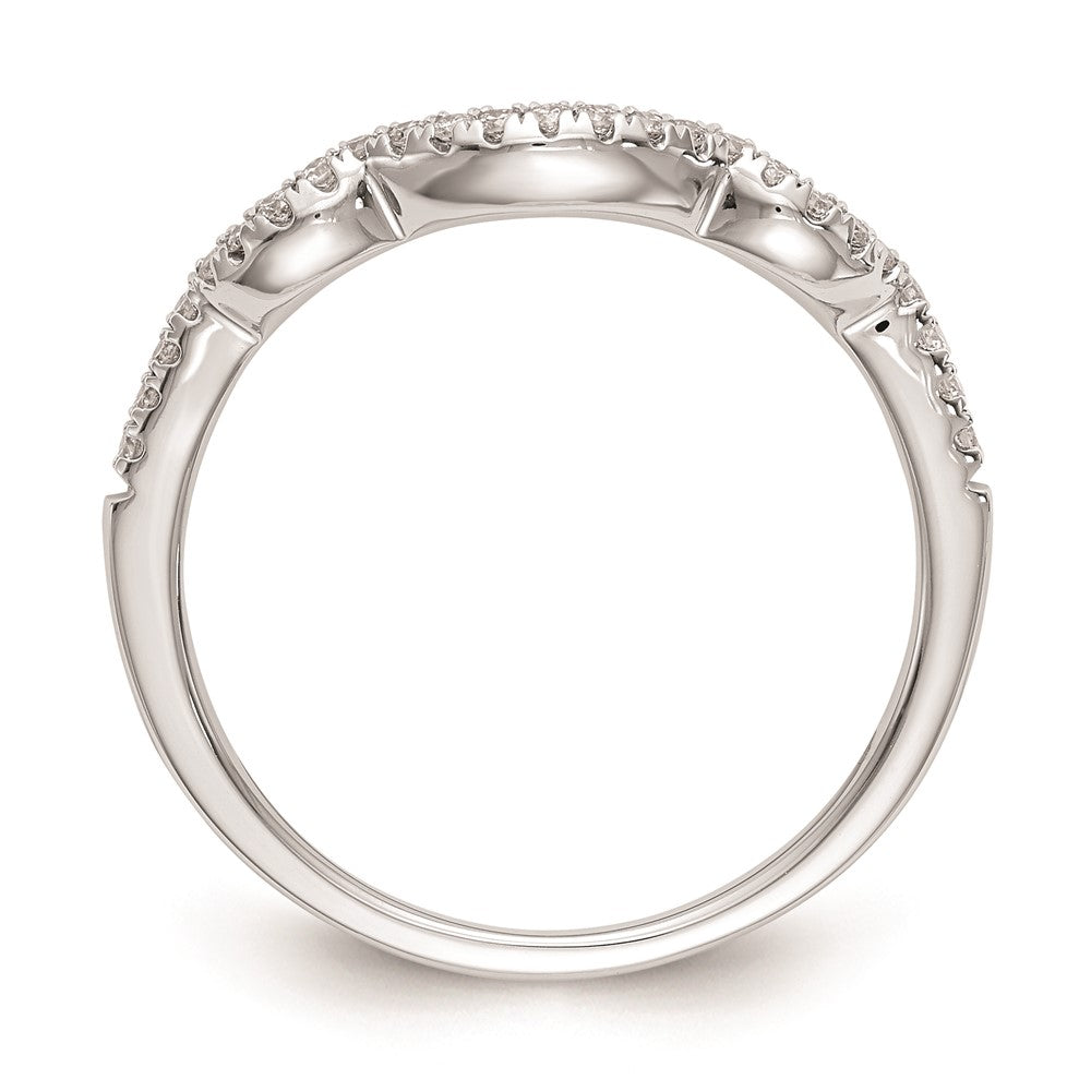 Buy Exclusive 14K White Gold Curved Wedding Band Setting - Stylish Value Option