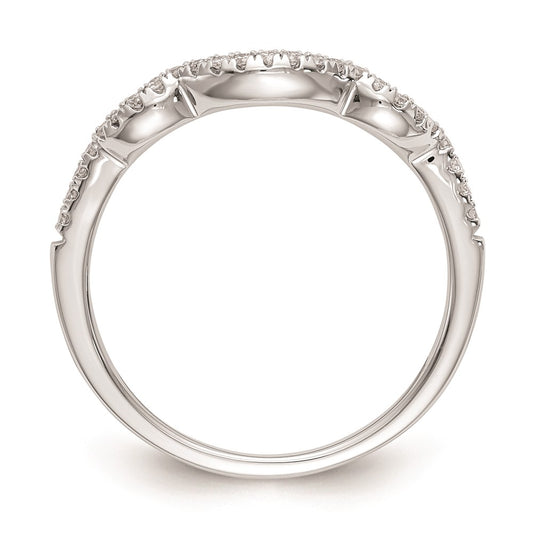 Buy Exclusive 14K White Gold Curved Wedding Band Setting - Stylish Value Option