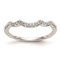 Buy Exclusive 14K White Gold Curved Wedding Band Setting - Stylish Value Option-1