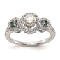Buy Stylish 14K White Gold Halo Engagement Ring Mounting - 5.2mm Center-1