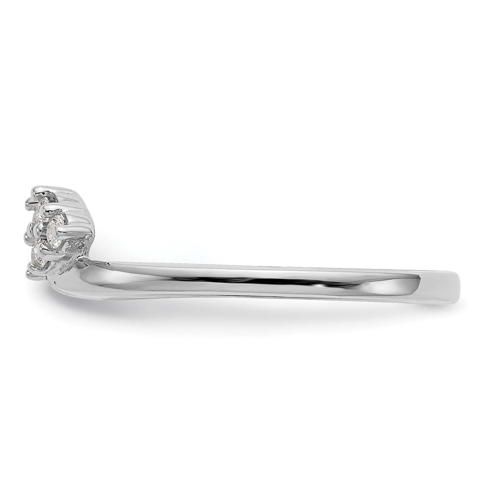 Buy Exclusive 14K White Gold Diamond Wrap Ring, 1/8 Ct, Stylish Luxury