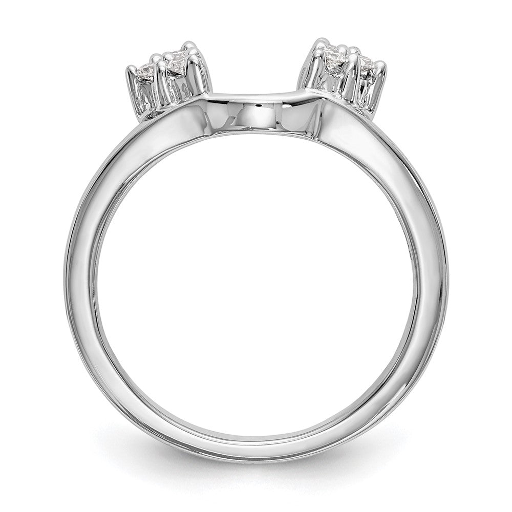 Buy Stylish 14K White Gold Diamond Full Wrap Ring - 1/8 Carat Luxury Value