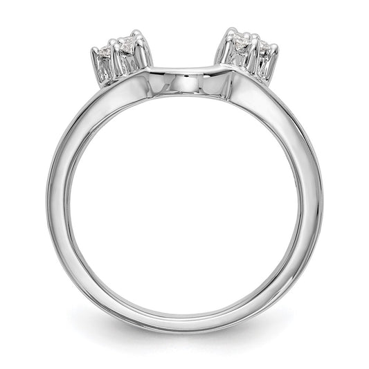 Buy Stylish 14K White Gold Diamond Full Wrap Ring - 1/8 Carat Luxury Value