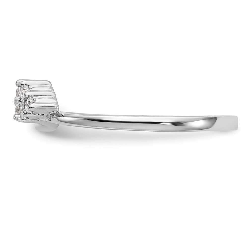 Buy Stylish 14K White Gold Diamond Full Wrap Ring - 1/8 Carat Luxury Value