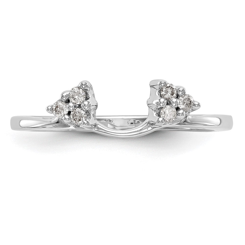 Buy Stylish 14K White Gold Diamond Full Wrap Ring - 1/8 Carat Luxury Value