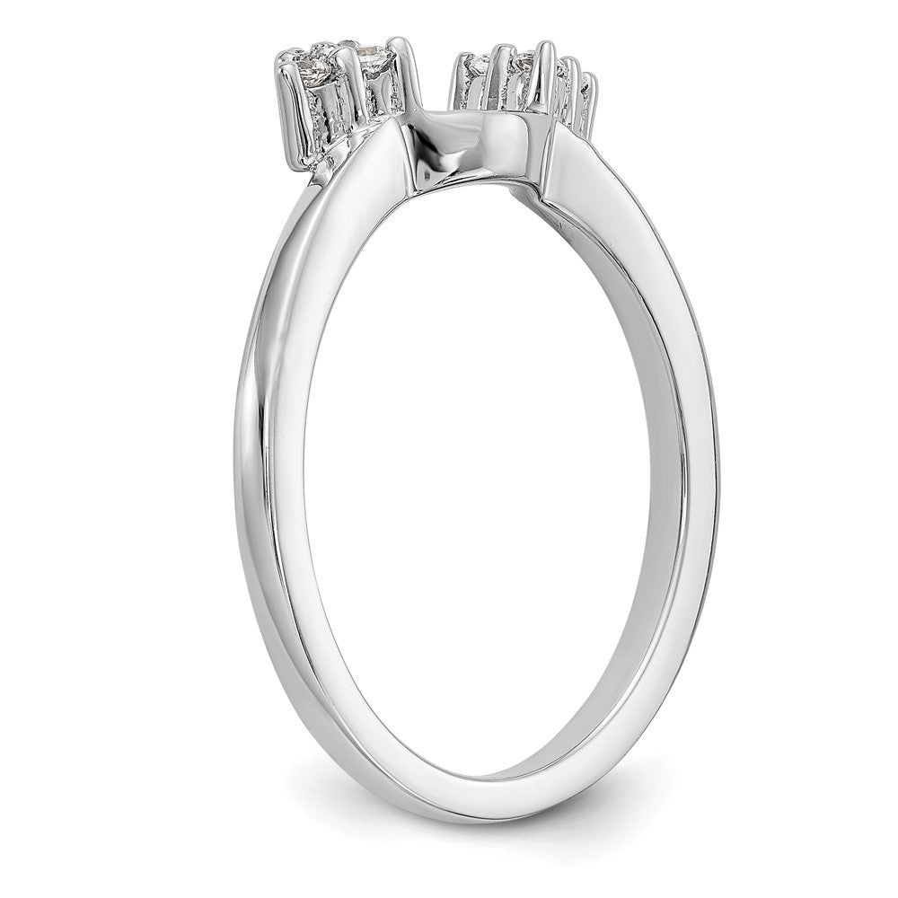 Buy Stylish 14K White Gold Diamond Full Wrap Ring - 1/8 Carat Luxury Value