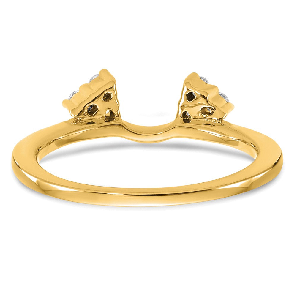 Buy Stylish 14K White Gold Diamond Complete Wrap Ring - 1/6 Carat Luxury
