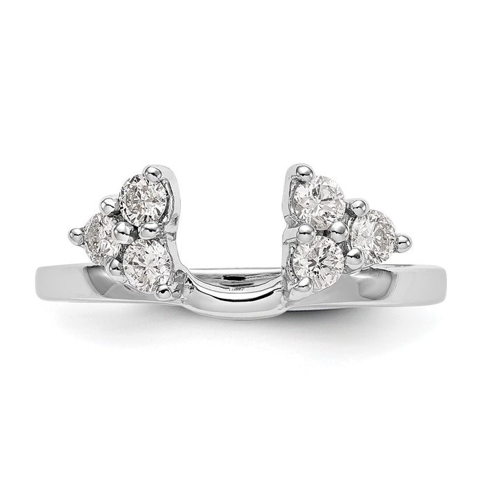 Buy Exclusive 14K White Gold Diamond Wrap Ring - 3/8 Carat, Stylish Value!-4