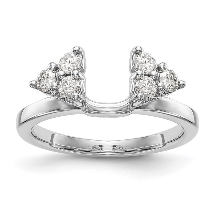 Buy Exclusive 14K White Gold Diamond Wrap Ring - 3/8 Carat, Stylish Value!-1