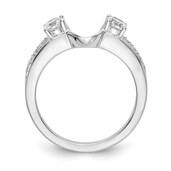 14K White Gold 1/2 Carat Diamond Full Wrap Ring - Style GR1-1022825
