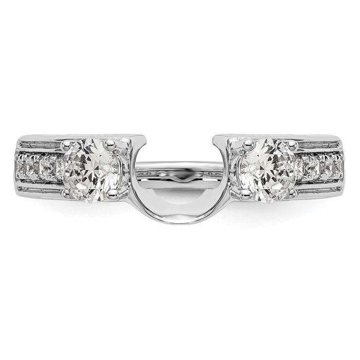 Buy Exclusive 14K White Gold 1/2 Carat Diamond Full Wrap Ring - Stylish Value!-4