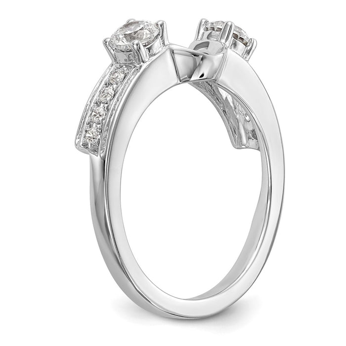 Buy Exclusive 14K White Gold 1/2 Carat Diamond Full Wrap Ring - Stylish Value!-6