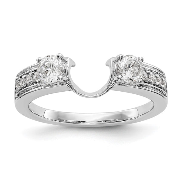 14K White Gold 1/2 Carat Diamond Full Wrap Ring - Style GR1-1022825
