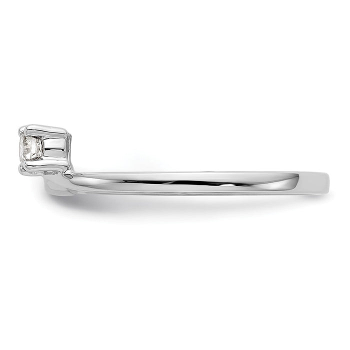 Buy Exclusive 14K White Gold 1/4 Carat Diamond Full Wrap Ring - Stylish Value-3