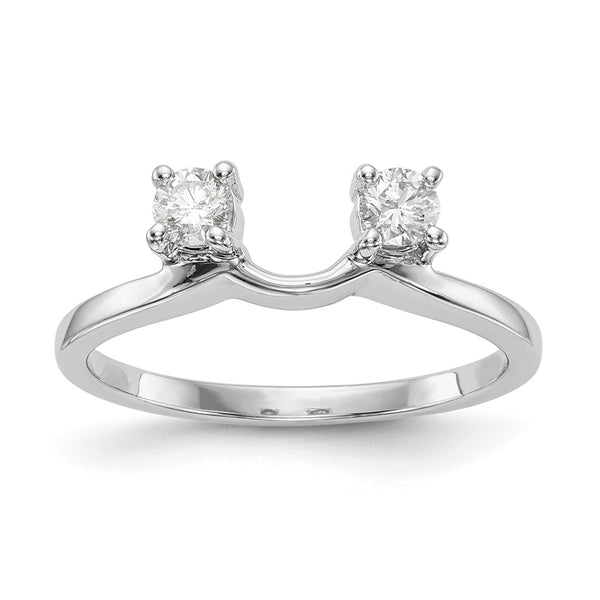 Buy Exclusive 14K White Gold 1/4 Carat Diamond Full Wrap Ring - Stylish Value